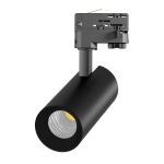 Noxion LED Schienenstrahler 3-Phasen Ecowhite Aluminium Schwarz 20W 1970lm 36D - 830 Warmweiß | UGR <19
