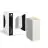 D'Lite Wandleuchte Vrebos Long  Aluminium Weiß Schwarz Up & Down | IP56 - Geeignet Für 2x GU10