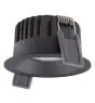 Ledvance LED-Spot Fix Aluminium Schwarz 8W 640lm 36D - 927 Extra Warmweiß | Ausschnitt 68mm - IP44 - Höchste Farbwiedergabe - Dimmbar