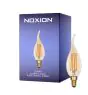 Noxion Lucent LED E14 Kerze Fadenlampe Messing BA35 4.5W 400lm - 822 Extra Warmweiß | Dimmbar - Ersatz Für 35W