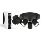 D'Lite Deckenleuchte Trop Metall Sandig Schwarz | Geeignet Für 3x GU10