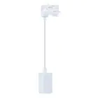 Noxion Schienenstrahler Pendelleuchte 3-Phasen Aluminium Weiß | Geeignet für 1x GU10
