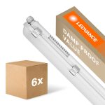 Lot 6x Ledvance Réglette LED Étanche Imperméable Value 20W 2400lm - 840 Blanc Froid | 120cm 