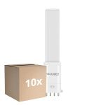 Lot 10x Noxion Lucent PL-S LED  4.3W - 827 Blanc Très Chaud | 4-Pins - Équivalent 9W