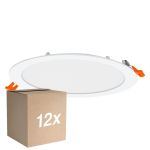 Lot 12x Osram Downlight LED Recess Slim Blanc 22W 2000lm 110D - 840 Blanc Froid| Diamètre 120mm - IP20