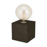 Eglo Lampe De Chevet Prestwick 2 Acier Bronze | IP20 - Convient pour 1x E27 