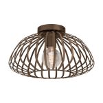 Eglo Plafonnier Espinal Acier Bronze | IP20 - Convient pour 1x E27 