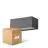 Lot 4x D'Lite Applique Murale Bello Noir Up & Down 12W 850lm - 830 Blanc Chaud| IP54