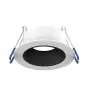 Noxion Spot LED Ares Profond ring Blanc - avec Inner Cercle  Noir | Diamètre 68mm - incl. GU10 Fitting