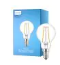 Philips Corepro LED Lustre E14 Boule Filament Claire 2W 250lm - 827 Blanc Très Chaud | Équivalent 25W