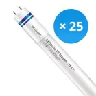 Lot 25x Philips Tube LED T8 MASTER (HF) Ultra Output 16W 2500lm - 840 Blanc Froid | 120cm - Dimmable - Équivalent 36W